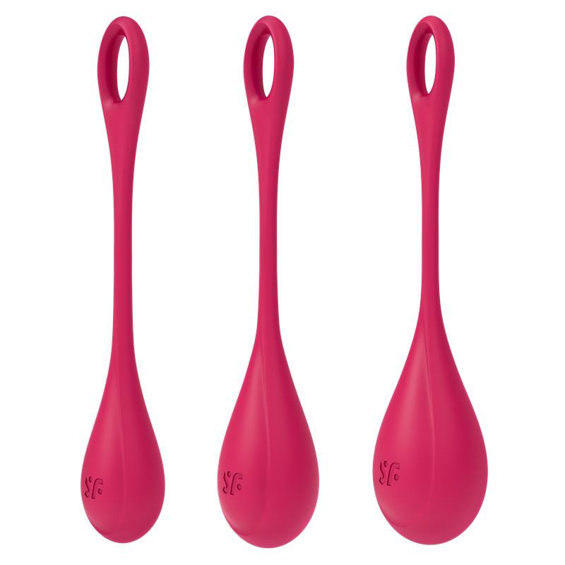 Lot de 3 boules de massage Yoni Power 1 rouge