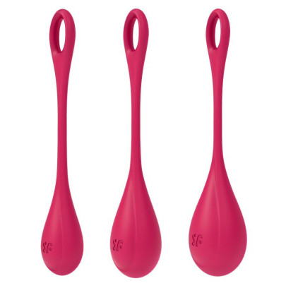Lot de 3 boules de massage Yoni Power 1 rouge