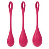 Lot de 3 boules de massage Yoni Power 1 rouge