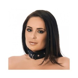 Leather Collar with Big...