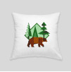 Brown bear cushion