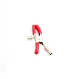 Metal Single Nipple Clamp Red