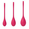 Lot de 3 boules de massage Yoni Power 1 rouge