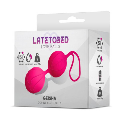 Boules de Kegel doubles Geisha Rose Rouge 70 g