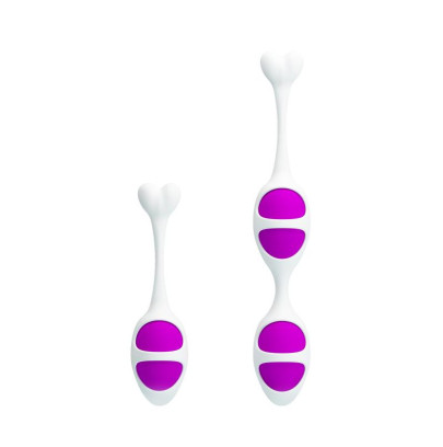Boules de Kegel ovales Pretty Love violettes