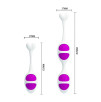 Boules de Kegel ovales Pretty Love violettes
