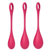 Lot de 3 boules de massage Yoni Power 1 rouge