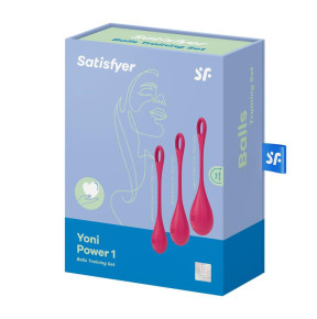 Lot de 3 boules de massage Yoni Power 1 rouge