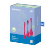 Lot de 3 boules de massage Yoni Power 1 rouge