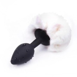 Butt Plug with Pompon White...