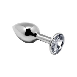 Anal Plug with White Jewel...