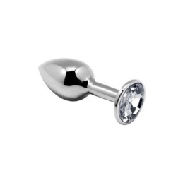 Metal Butt Plug with White...